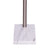 Sarantino 3-Light Metal Arc Floor Lamp - Nickel & Marble Finish
