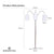 Sarantino 3-Light Metal Arc Floor Lamp - Nickel & Marble Finish