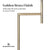 Sarantino Metal Floor Lamp in Antique Brass Finish with Cream Linen Fabric Shade