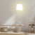 Sarantino Metal Floor Lamp in Antique Brass Finish with Cream Linen Fabric Shade