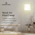 Sarantino Metal Floor Lamp in Antique Brass Finish with Cream Linen Fabric Shade