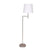 Sarantino Nickel Metal Arc Floor Lamp