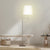 Sarantino Nickel Metal Arc Floor Lamp