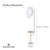 Sarantino Marble & Metal End Table Top Floor Lamp