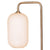 Sarantino Metal Floor Lamp With Opal Glass Shade
