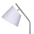 Sarantino Metal Floor Lamp Nickel Finish with Black Marble Base