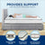 Laura Hill King Single Size Mattress Pocket Spring High Density Foam For Bed