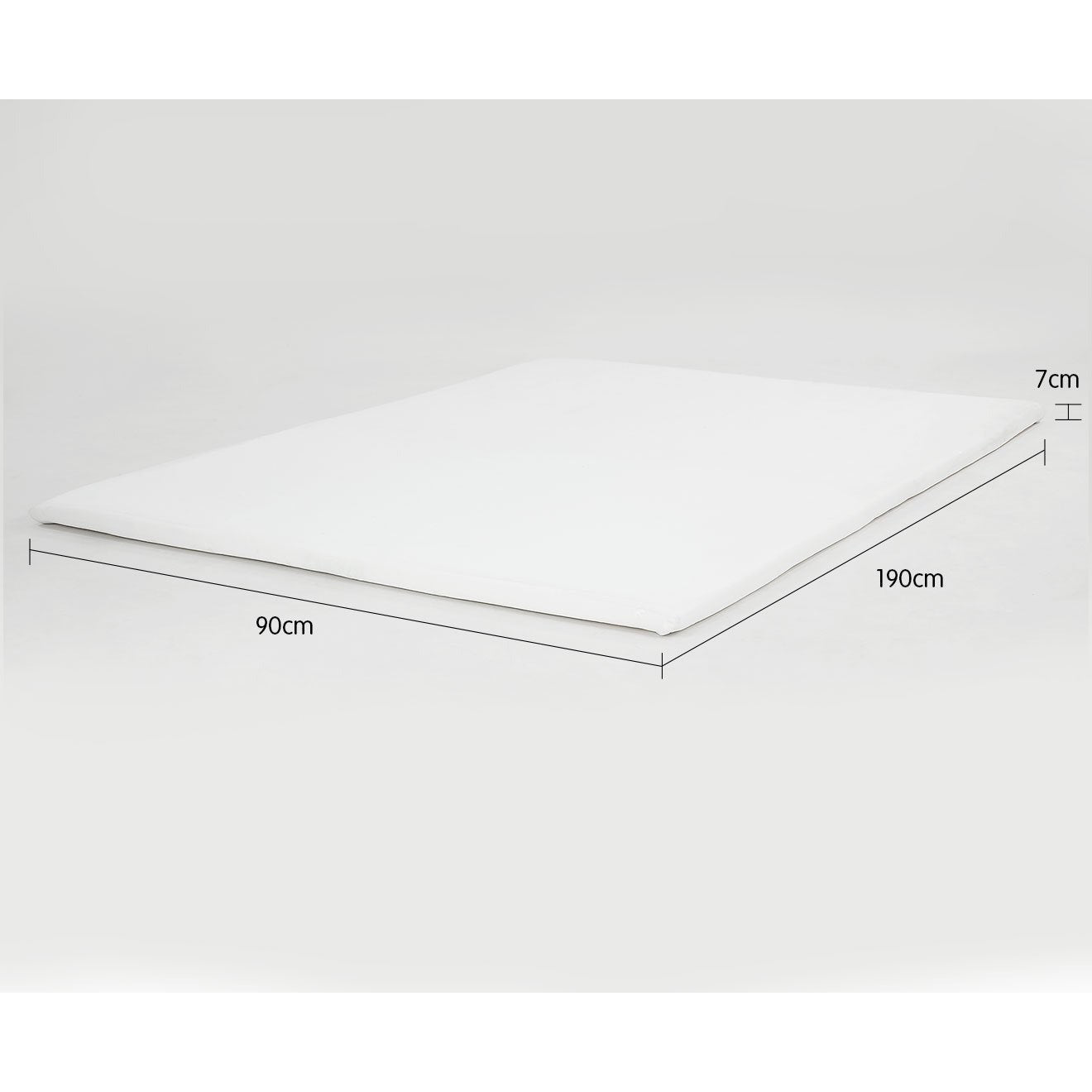 Laura Hill High Density Mattress Foam Topper 7cm- Single Size Bed