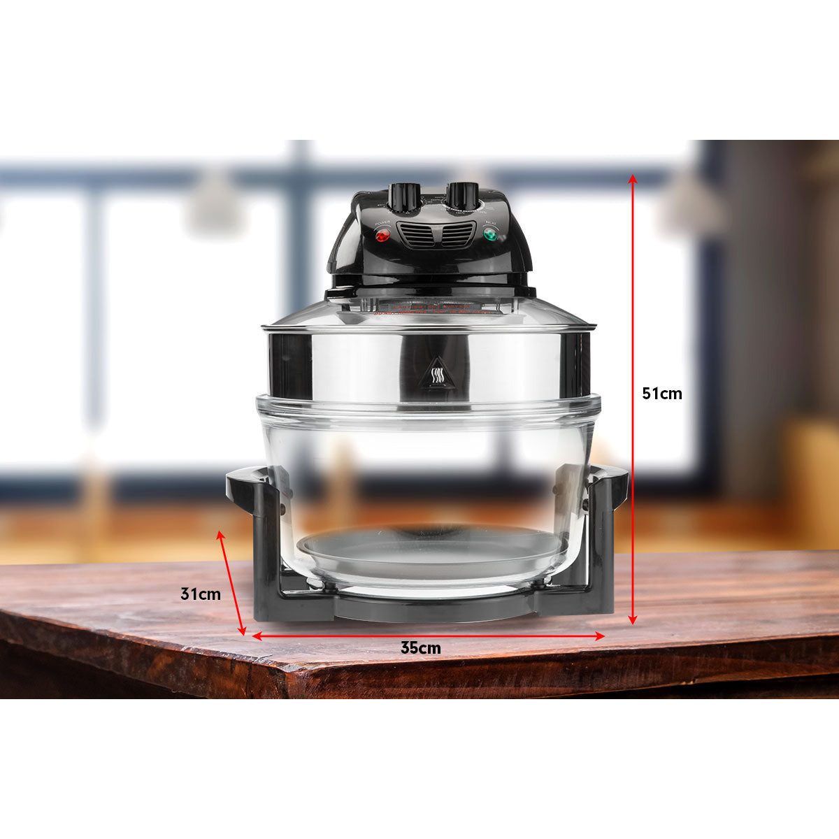Pronti 17L Family Turbo Convection Oven Broiler Cooker - A18 Black