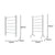 Pronti Heated Towel Rack Electric Bathroom Towel Rails Warmer 100w - Silver