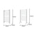 Pronti Heated Towel Rack Electric Bathroom Towel Rails Warmer Ev-160- Silver