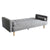 Sarantino Madison Sofa Bed Lounge Couch Futon Furniture Home Light Grey Linen Suite
