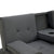 Sarantino Rochester Linen Fabric Sofa Bed Lounge Couch Futon Furniture Suite - Dark Grey