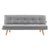 Sarantino 3 Seater Linen Couch Sofa Bed Lounge Futon - Light Grey