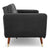 Sarantino Faux Velvet Tufted Sofa Bed Couch Futon - Black