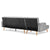 Sarantino 3-Seater Corner Sofa Bed with Chaise Lounge - Light Grey