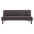 Sarantino 3 Seater Modular Faux Linen Fabric Sofa Bed Couch - Black