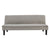 Sarantino 3 Seater Modular Faux Linen Fabric Sofa Bed Couch Light Grey