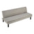 Sarantino 3 Seater Modular Faux Linen Fabric Sofa Bed Couch Light Grey