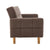 Sarantino 3-Seater Fabric Sofa Bed Futon - Brown