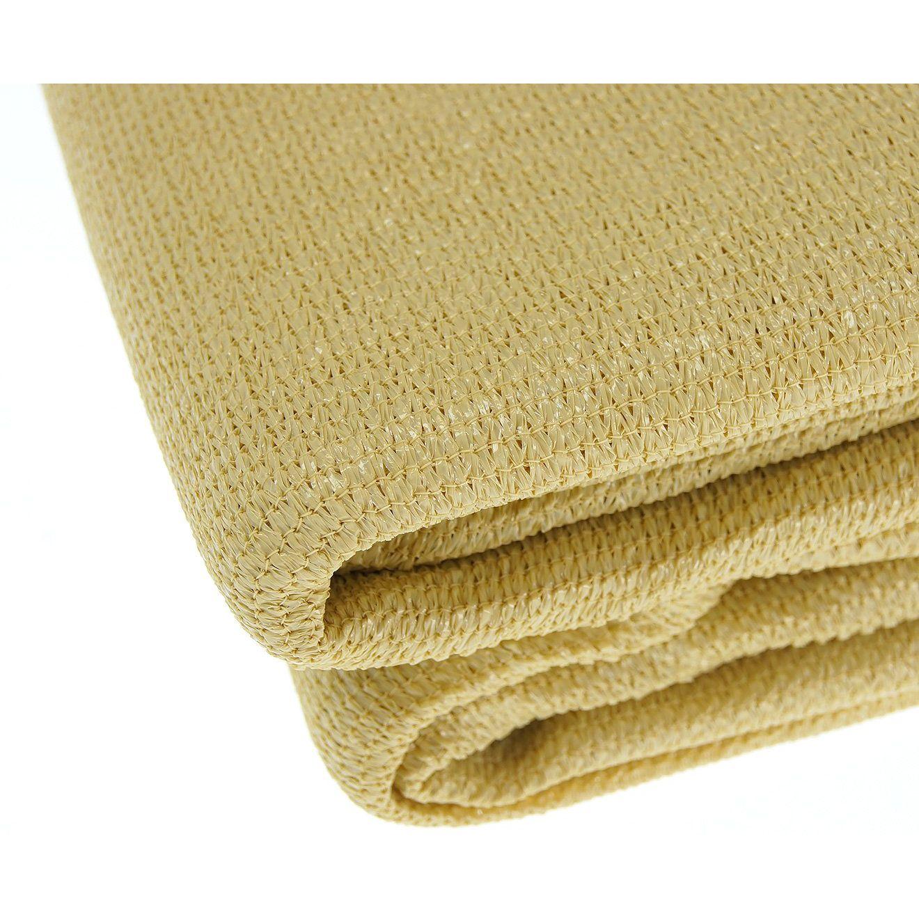 Wallaroo Rectangular Shade Sail: 8m x 6m - Sand