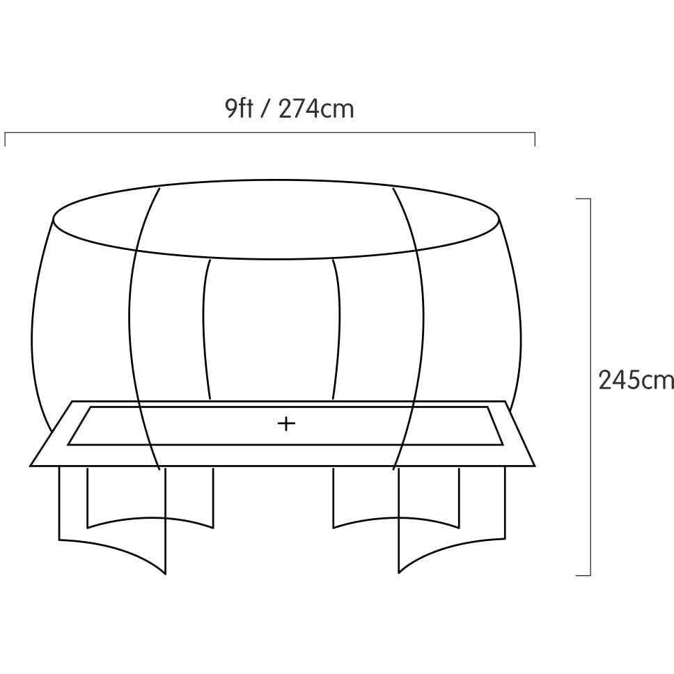Kahuna 6ft X 9ft Outdoor Rectangular Rainbow Trampoline Safety Enclosure And Basketball Hoop Set