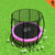 Kahuna 8ft Trampoline Free Ladder Spring Mat Net Safety Pad Cover Round Enclosure Pink