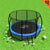 Kahuna 12ft Trampoline Free Ladder Spring Mat Net Safety Pad Cover Round Enclosure Blue