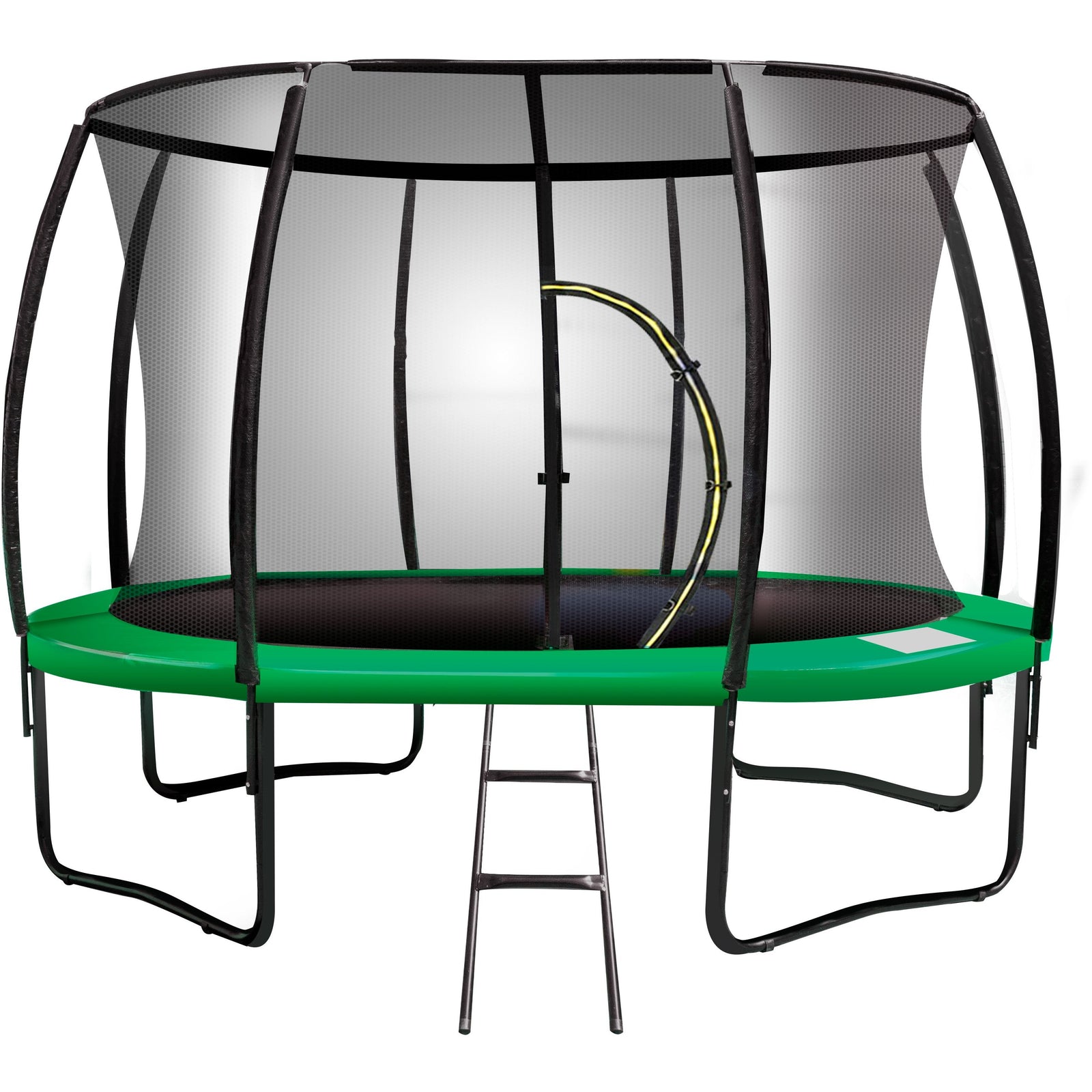 Kahuna 12ft Trampoline Free Ladder Spring Mat Net Safety Pad Cover Round Enclosure Green