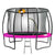 Kahuna 12ft Outdoor Trampoline Kids Children With Safety Enclosure Pad Mat Ladder Basketball Hoop Set - Pink
