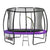 Kahuna 16ft Trampoline Free Ladder Spring Mat Net Safety Pad Cover Round Enclosure - Purple