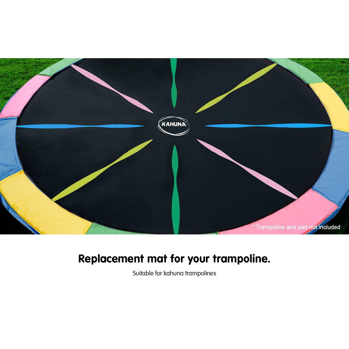 Kahuna 12ft Trampoline Replacement Spring Mat - Rainbow