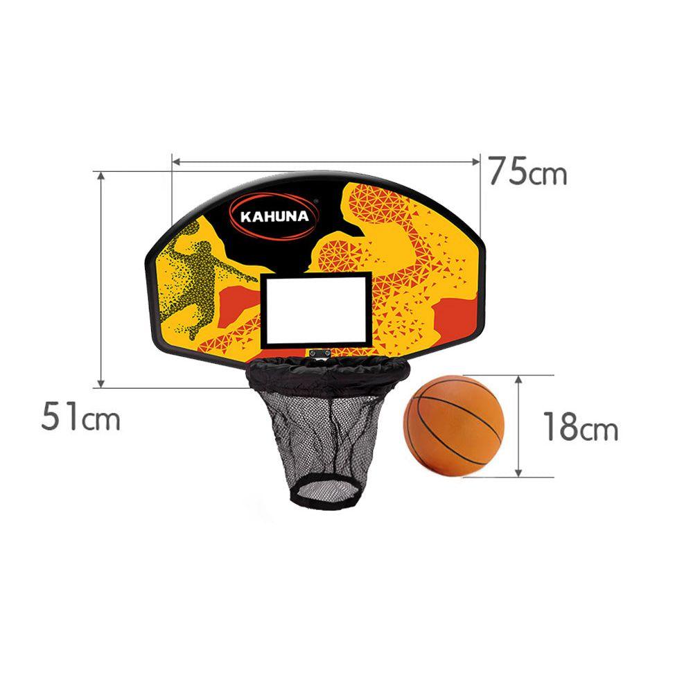 Kahuna Trampoline Basketball Ring Set with Mini Ball and Pump