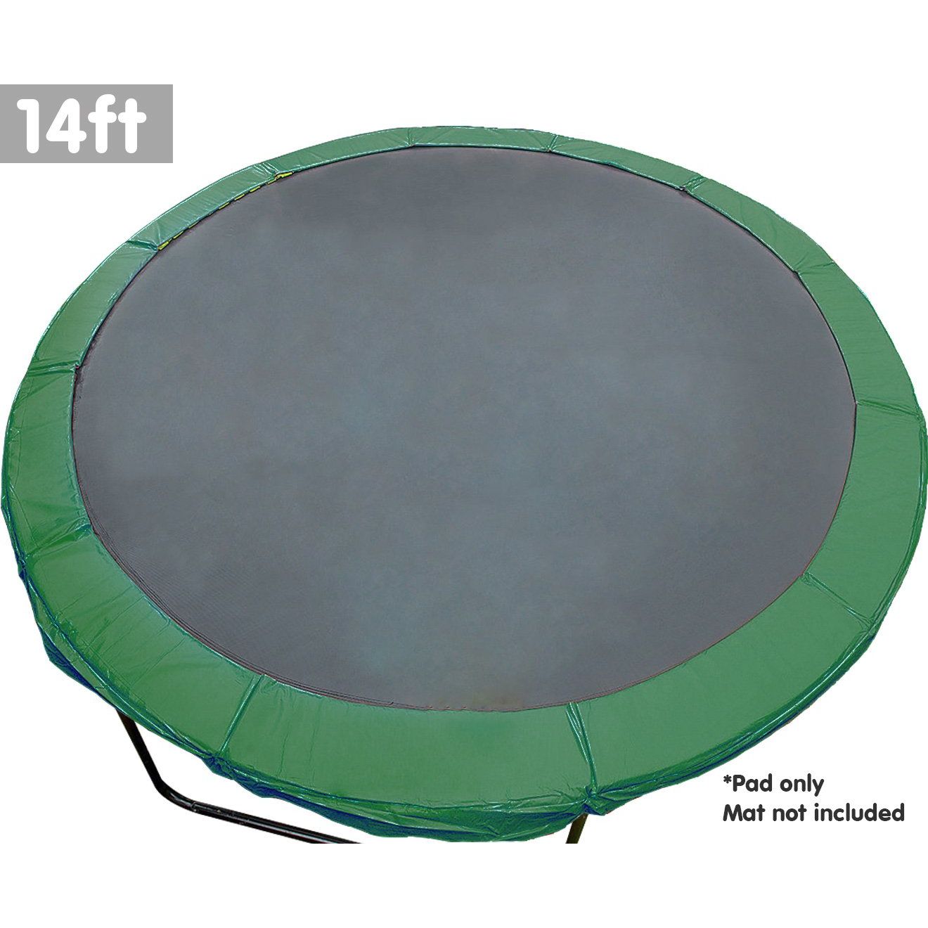 Kahuna 14ft Trampoline Replacement Spring Pad Round Cover - Green