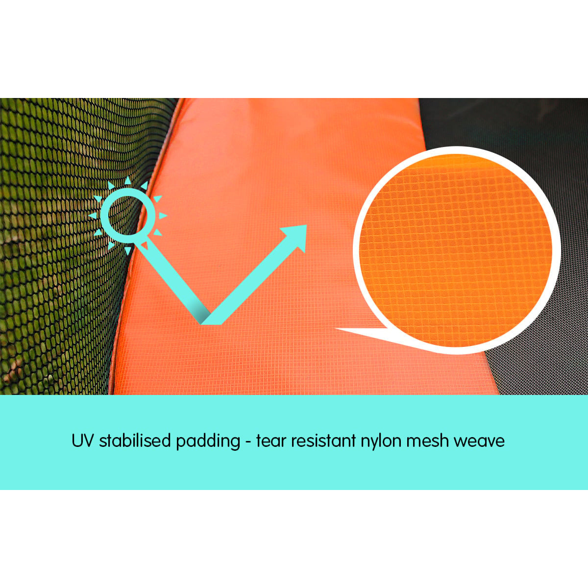 Kahuna 12ft Trampoline Replacement Pad Round - Orange