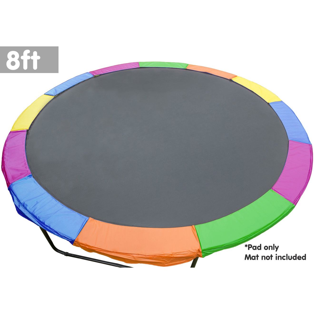 Kahuna 8ft Trampoline Replacement Pad Round - Rainbow