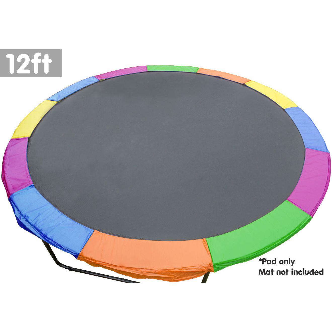 Kahuna 12ft Trampoline Replacement Pad Round - Rainbow