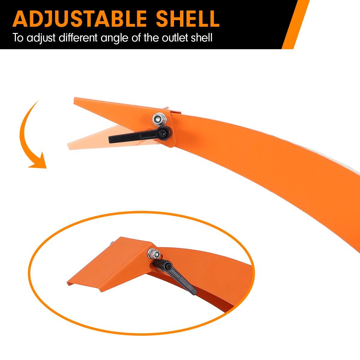 Ducar 7hp Wood Chipper Shredder Mulcher Grinder Petrol Orange