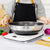 304 Stainless Steel 34cm Non-Stick Stir Fry Cooking Kitchen Wok Pan with Lid Honeycomb Double Sided