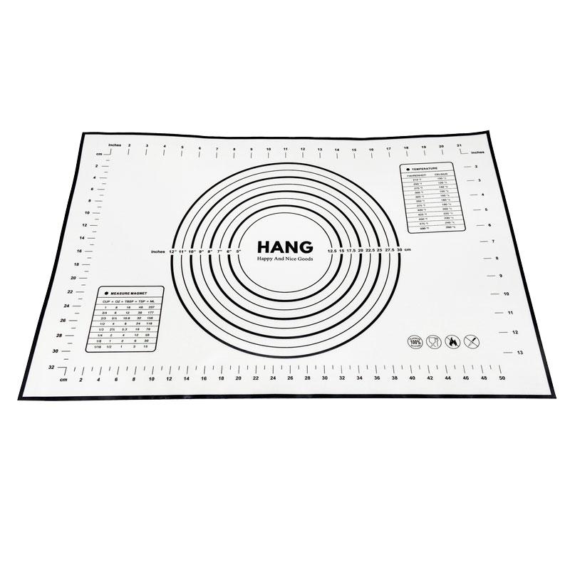 X Large Silicone Pastry Mat Thick Non Stick Baking Mat with Measurement 40*60 cm Fondant Mat Counter Mat Dough Rolling Mat Oven Liner Pie Crust Mat