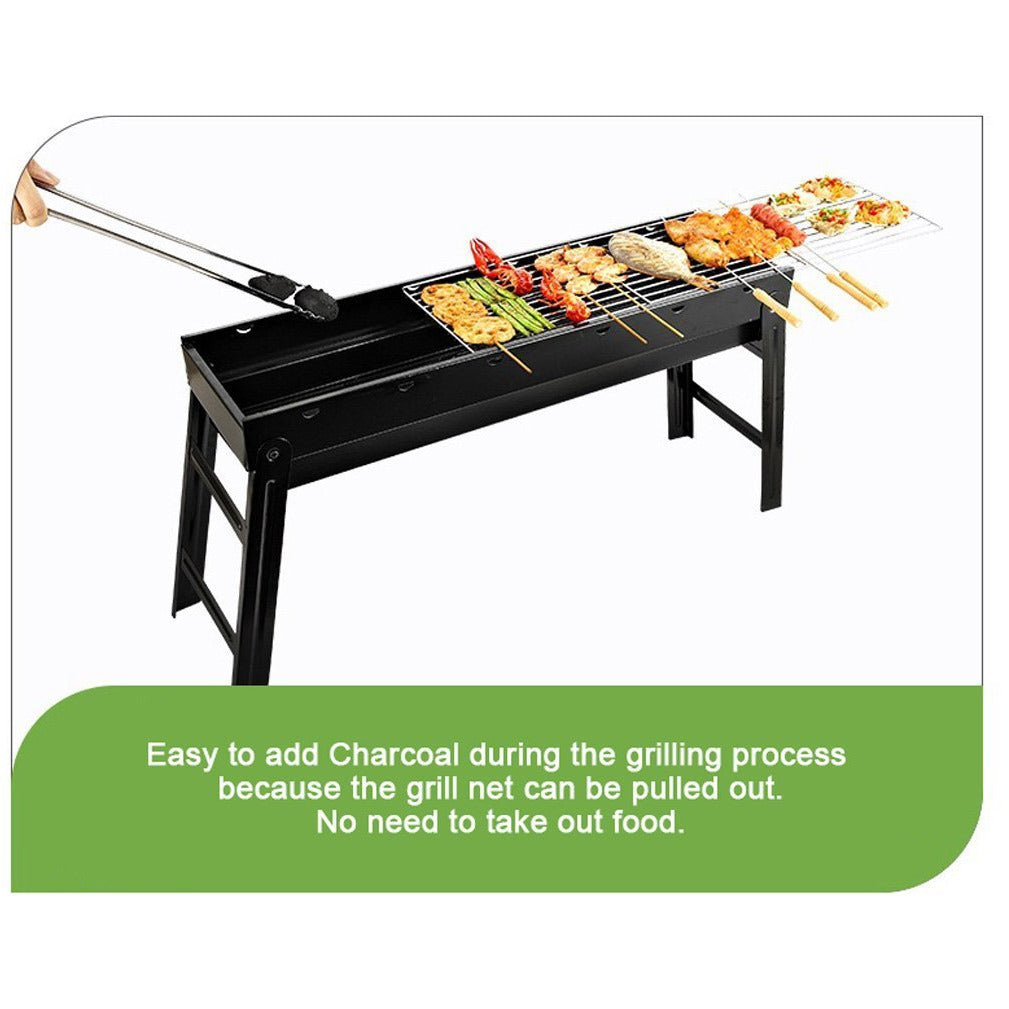 Foldable Portable BBQ Charcoal Grill Barbecue Camping Hibachi Picnic Large
