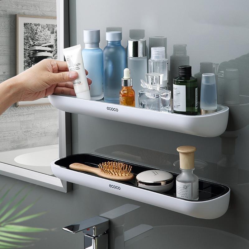 Bathroom Shelves Organizer Wall Mount Home Towel shelf Shampoo Rack With Towel Bar Storage Rack Bathroom Accessories