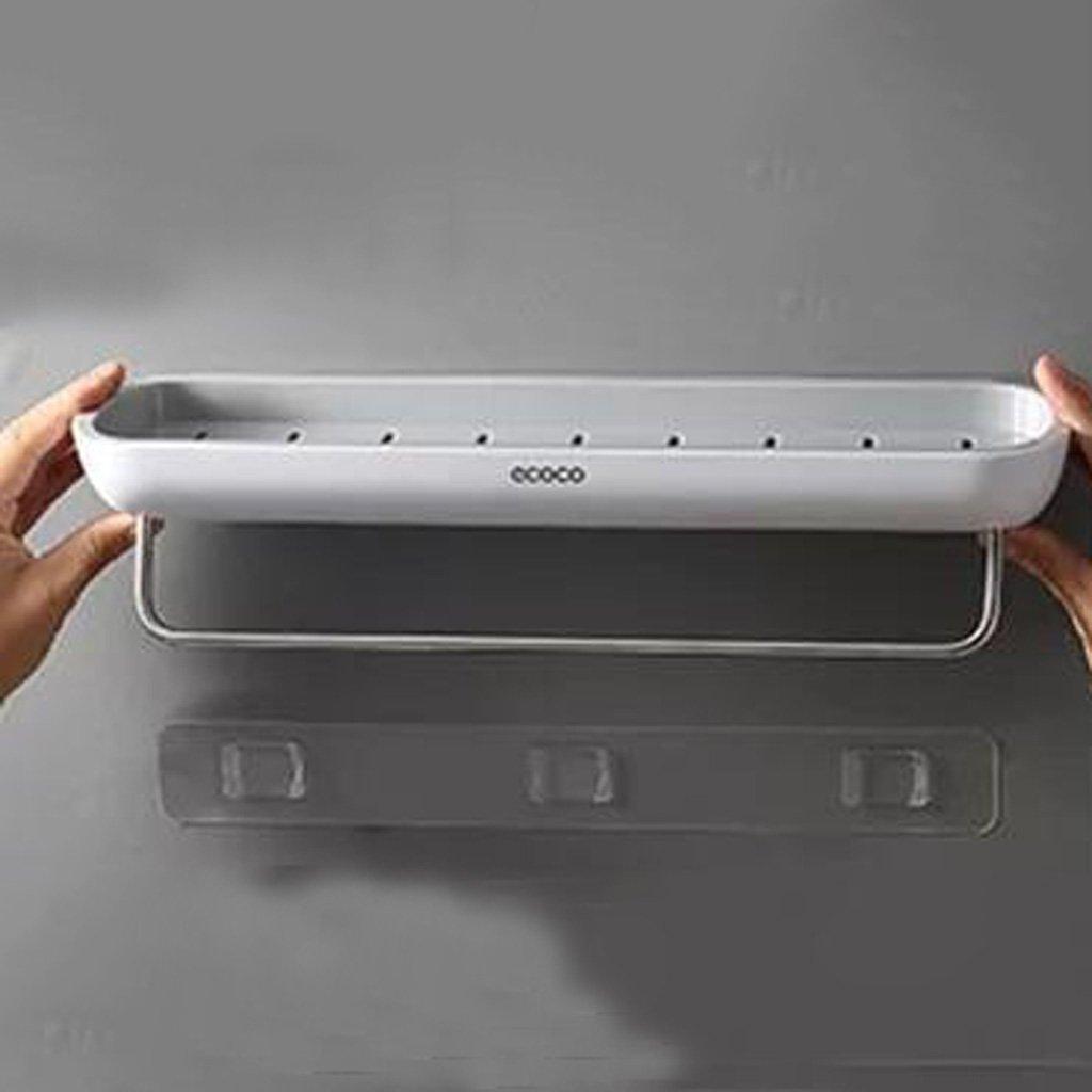 Bathroom Shelves Organizer Wall Mount Home Towel shelf Shampoo Rack With Towel Bar Storage Rack Bathroom Accessories
