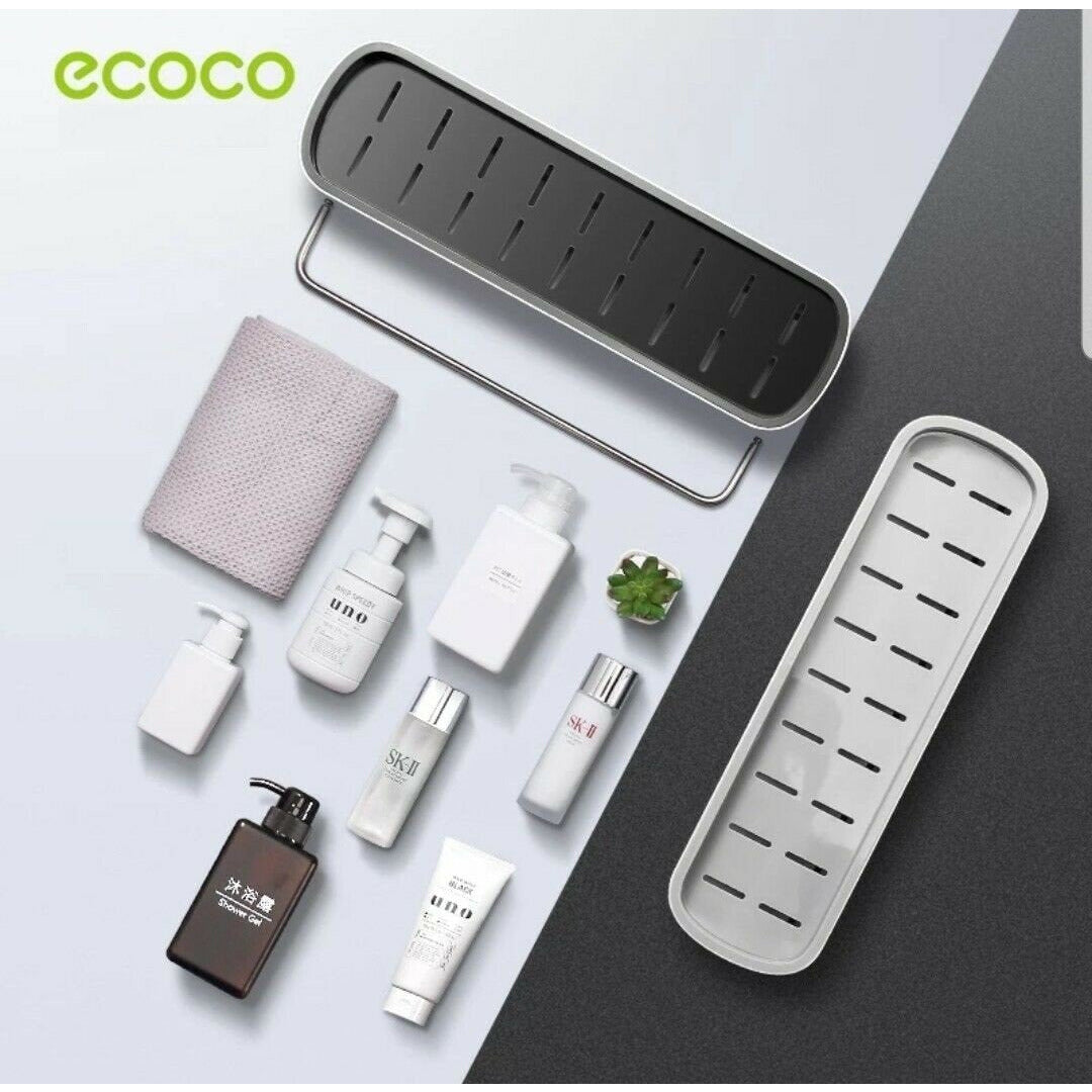 Bathroom Shelves Organizer Wall Mount Home Towel shelf Shampoo Rack With Towel Bar Storage Rack Bathroom Accessories