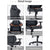 7 RGB Lights Bluetooth Speaker Gaming Chair Ergonomic Racing chair 165° Reclining Gaming Seat 4D Armrest Footrest Black