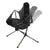 Camping Chair Foldable Swing Luxury Recliner Relaxation Swinging Comfort Lean Back Outdoor Folding Chair Outdoor Freestyle Portable Folding Rocking Chair Grey