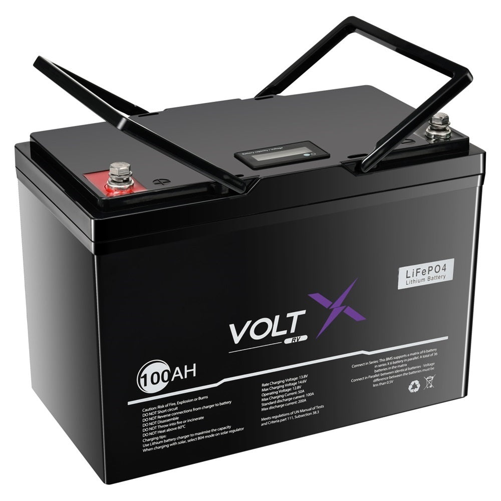 VoltX 12V Lithium Battery 100Ah Plus