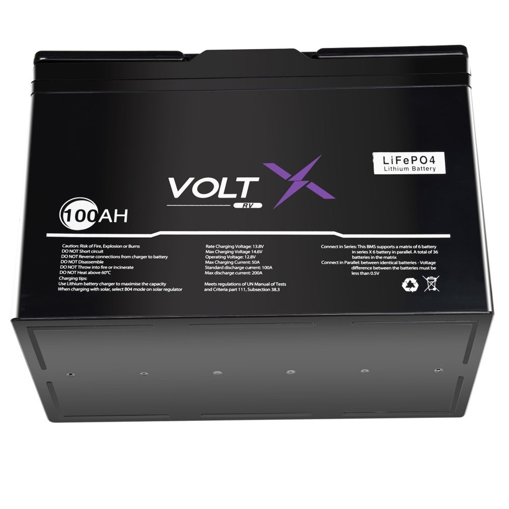 VoltX 12V Lithium Battery 100Ah Plus