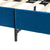 Velvet Blue Bed Frame - Double