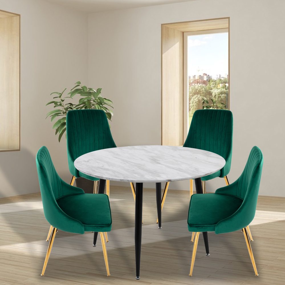 Velvet Elegance Dining Set